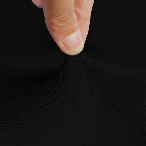 Miniatura 4 de NEWISHER - Funda para mesa redonda ajustable de spandex, mantel elástico con borde elástico negro para mesa de 60 pulgadas, apto para comedor