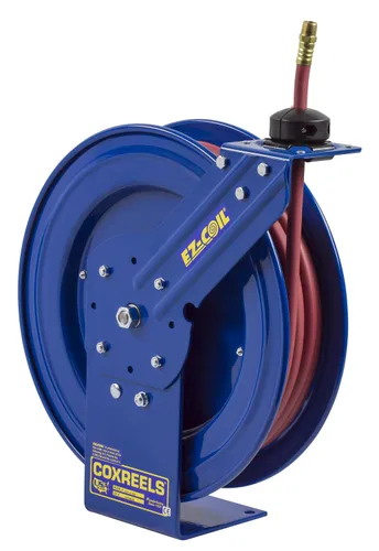 Miniatura 3 de EZ-Coil carrete para manguera seguro de alto rendimiento, 300 psi, incluye manguera, diámetro interno de la manguera 1/4 pulgada, 25 pies
