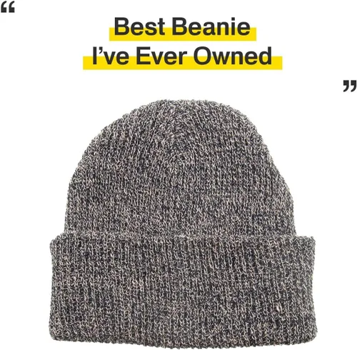 Miniatura 64 de KBETHOS Cómoda colección de gorros suaves y holgados de algodón de punto acrílico para invierno, cálido sombrero de esquí holgado unisex varios