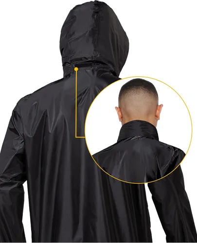 Miniatura 5 de Rodeel Chubasquero largo impermeable con capucha, poncho con bolsillo para senderismo, camping, actividades al aire libre