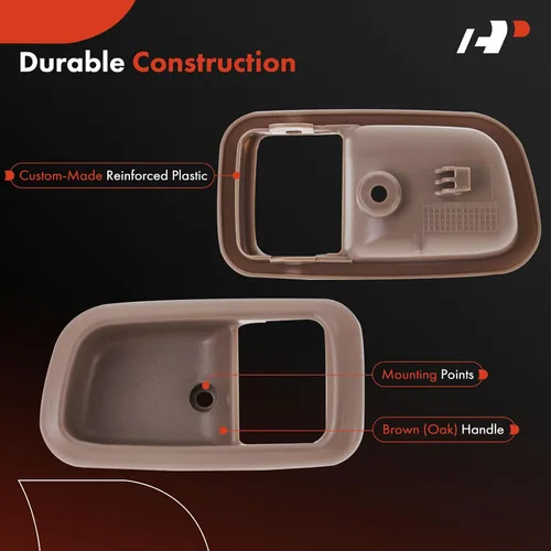 Miniatura 4 de A-Premium Manija de puerta interior delantera izquierda del lado del conductor compatible con Toyota Tundra 2000-2003, Tundra 2004-2006 Pastilla