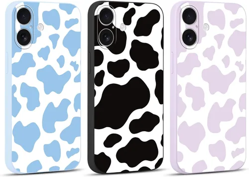 Miniatura 38 de Paquete de 3 Fundas Bonitas con Estampado de Guepardo para iPhone 13/14 de 6.1" Funda de Teléfono, Fundas de Diseño Estético de Leopardo Silicona