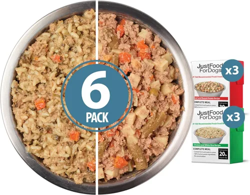 Miniatura 18 de JustFoodForDogs Pantry Fresh Wet Dog Food, Comida Completa para Perros o Complemento para Comida de Perros, Receta de Comida para Perros de Grado