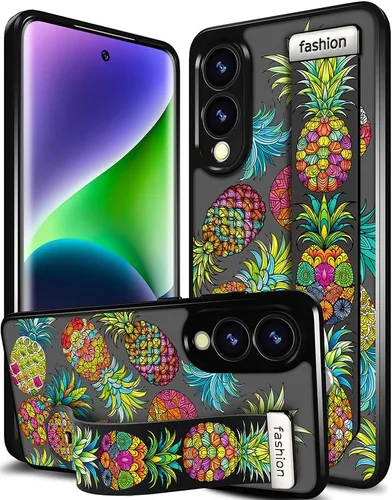 Miniatura 92 de Compatible para Samsung Galaxy S23 Funda Bonita con Correa Soporte Dedo Kickstand, Fundas de Silicona Geniales de Diseñador Funda Cover - Mariposa