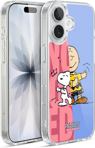 Miniatura 318 de Head Case Designs Funda de gel con licencia oficial de Peanuts Snoopy & Woodstock Halfs and Laughs [protección de grado militar] compatible