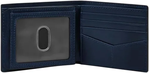 Miniatura 27 de Fossil Derrick - Cartera plegable de piel con bloqueo RFID y ventana de identificación abatible para hombre