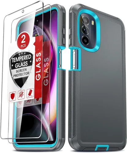 Miniatura 22 de LeYi Funda para Motorola Moto-G-5G-2022: con 2 protectores de pantalla, resistente 3 en 1 MotoG 5G 2022, funda a prueba de golpes para MotoG5G 2022