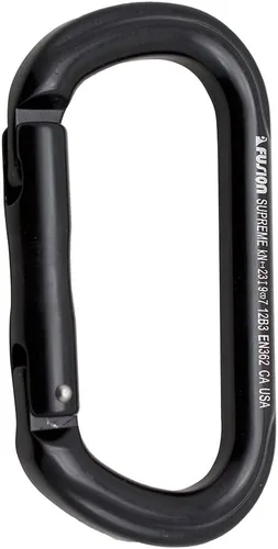 Miniatura 4 de Fusion Climb SUPREME - Mosquetón de puerta recta, aluminio ligero, sin bloqueo, nariz de llave, forma ovalada Certificado CE EN 362 para escalada