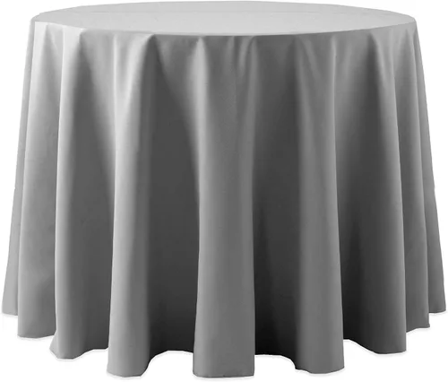 Miniatura 12 de Ultimate Textile Cotton-Feel - Mantel redondo de 90 pulgadas para comedor, color berenjena, color morado