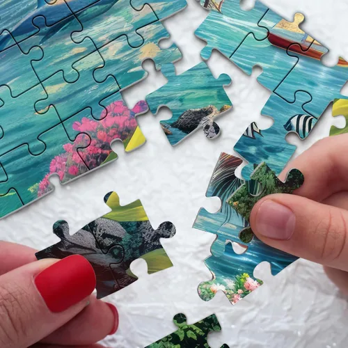 Miniatura 6 de Rompecabezas de playa y océano para adultos, 1000 piezas de naturaleza, paisaje de Hawaii, rompecabezas escénico, rompecabezas de pájaros, plantas