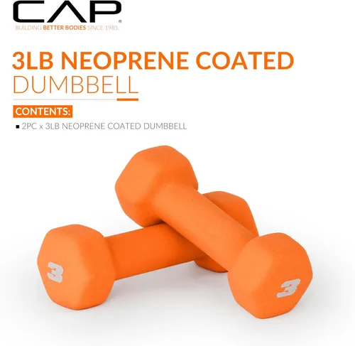 Miniatura 2 de CAP Barbell Neoprene Dumbbell Weights Pairs & Sets Color Series