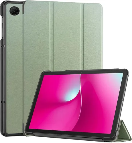 Miniatura 11 de Caweet Funda para T-Mobile Revvl Tab 2 de 10.1 pulgadas lanzada en 2025, carcasa rígida ligera con soporte de triple pliegue con cierre magnético