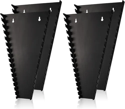 Miniatura 10 de ALOANES Organizador de llaves de plástico ABS de 32 ranuras, organizador de llaves colgantes estándar para caja de herramientas y pared, compatible