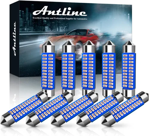 Miniatura 17 de Antline 6614 6641 6612F 6615 F30-WHP TS-14V1CP Bombilla LED de 1.142 in 1.14 pulgadas, amarillo ámbar, superbrillante, Canbus, libre de errores, 12