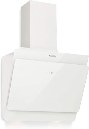 Klarstein Campana extractora de cocina, pared con filtro, aluminio anti-grasa para lavavajillas, flujo de aire 607m³/h, LED, controles táctiles