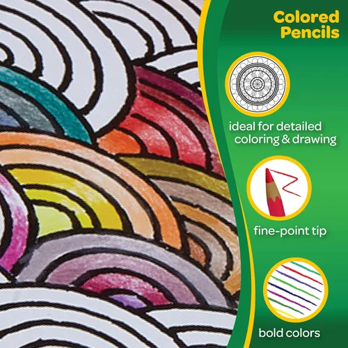 Miniatura 6 de Crayola Lápices de colores, colores surtidos, preafilados, para adultos, 12 unidades, regalo