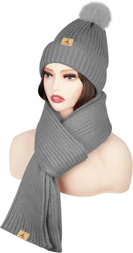 Miniatura 2 de Conjunto de guantes para pantalla táctil y gorro para exteriores