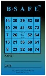Miniatura 2 de B-Safe - Tarjetas de bingo de seguridad, paquete de 600