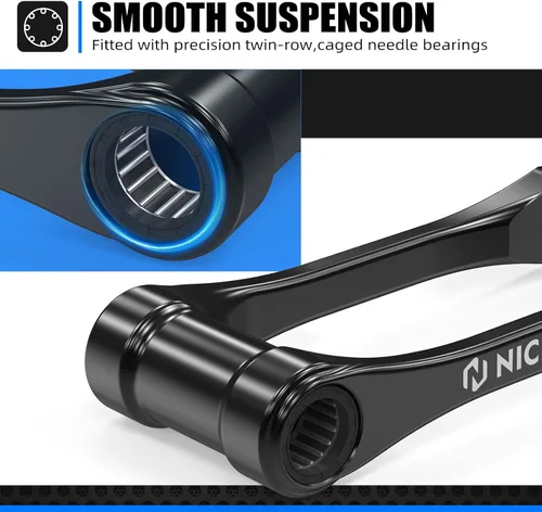 Miniatura 4 de NICECNC Enlace de Reducción Negro de 1.5″ Compatible con GasGas EX/EX F 250/300 2024 MC/MC F 125/250/350/450 2024 EC/EC F 250/300/350 2024 Brazo