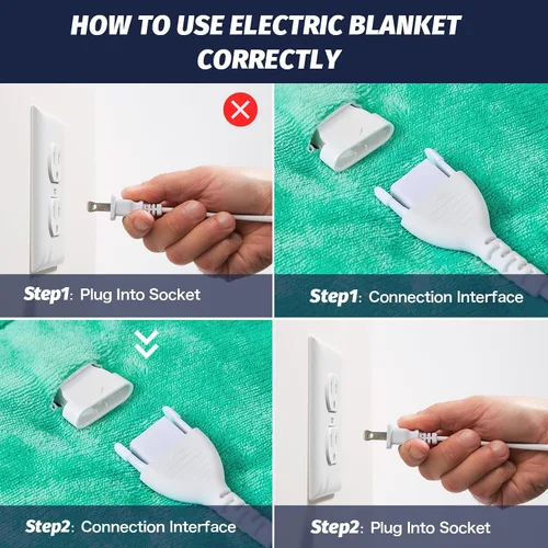 Miniatura 3 de greenoak Manta eléctrica con calefacción, manta térmica de piel sintética Sherpa para sofá cama, regalos cálidos de invierno para mujeres/ella