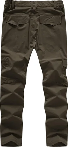Miniatura 2 de BASUDAM Pantalones cargo de senderismo para hombre, de secado rápido, ligeros, elásticos, resistentes al agua con bolsillos