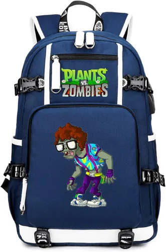 Miniatura 8 de ISaikoy Game Plants vs. Zombies - Mochila de hombro para libros, mochila escolar, color 12