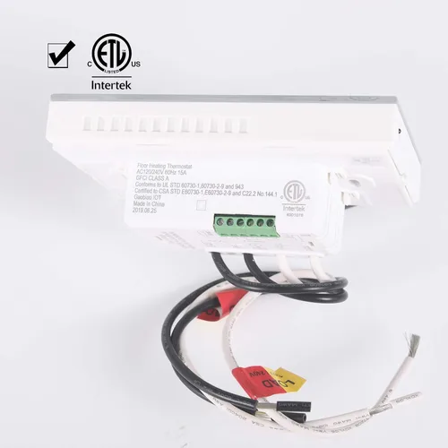 Miniatura 6 de Termostato programable para calefacción radiante bajo el suelo de la casa, controlador de alfombra térmica para el hogar, auto-adaptación AC