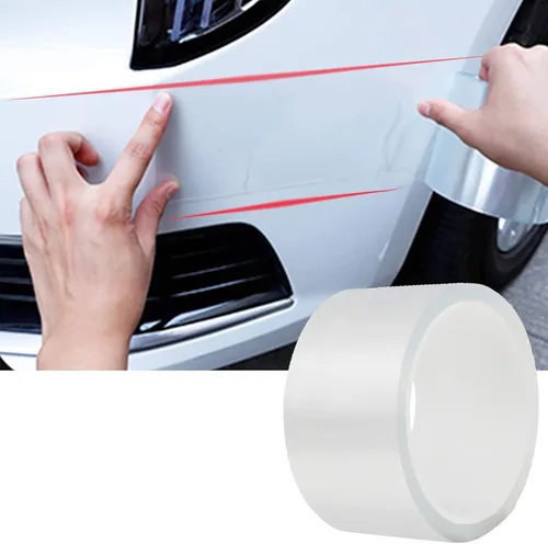 Miniatura 10 de ToLanbbt Protector Invisible para Borde de Puerta de Automóvil, Protectores de Umbral de Puerta Automotriz Anti-Rayones, Cinta Adhesiva Impermeable