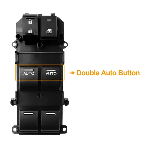 Miniatura 5 de Interruptor maestro de ventana eléctrica del lado del conductor con botón automático doble Compatible con Honda Accord EX EXL 2.4L 3.5L 2008-2012