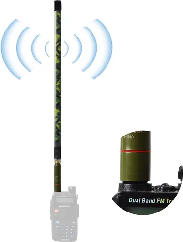 Miniatura 5 de HYS Antena de base hembra SMA de 2M/70CM de banda dual VHF/UHF (136-174Mhz y 400-470Mhz) Antenas HT para radio Baofeng uv-5r f8hp bf-f8hp WOUXUN