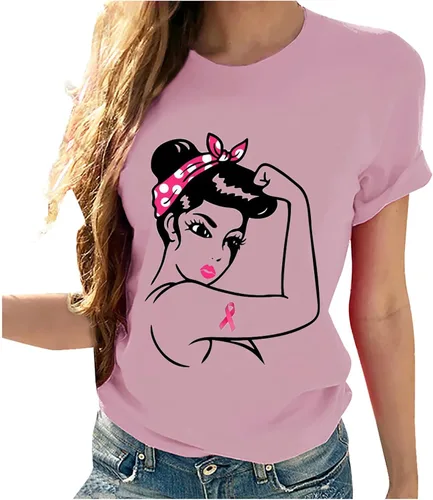 Miniatura 45 de Camisetas de manga corta con estampado de corazón para mujer, camisetas de ajuste regular, linda y divertida, ropa de regalo 2023
