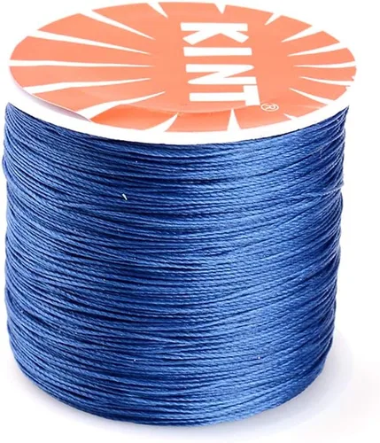Miniatura 10 de Cordón de poliéster encerado de 119 yardas de 0.020 in, cuentas gruesas y coloridas pulseras de hilo trenzado para macramé para fabricación