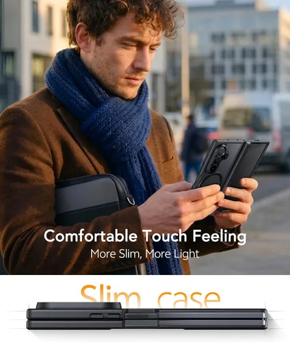 Miniatura 7 de FNTCASE Funda para Samsung Galaxy Z Fold 7: [protección de bisagra] Fundas translúcidas mate [compatible con Magsafe] [Protector de pantalla] Funda