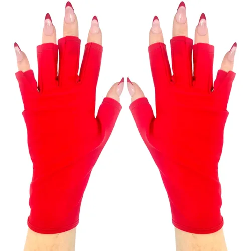 Miniatura 14 de ManiGlovz - Guantes de uñas originales con protección UPF 50+ UV Guantes de manicura de gel y guantes anti UV sin dedos para mujeres Se pueden
