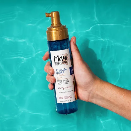 Miniatura 8 de Maui Moisture Mousse de espuma flexible para rizos de leche de coco, para peinado de cabello rizado, sin alcohol de secado, parabenos o silicona