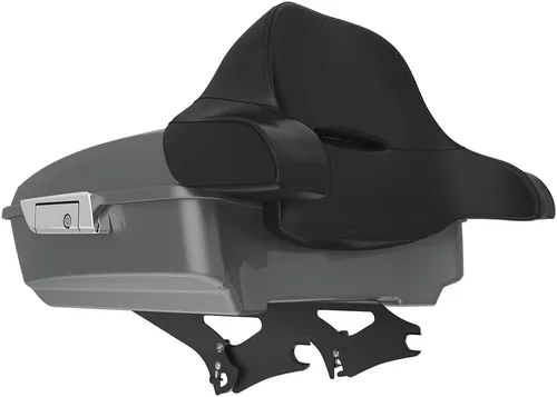 Miniatura 329 de King Tour Pack para Harley Alpine Green, cierre de paquete turístico, portaequipajes superior, soporte de montaje negro, placa de metal para Harley
