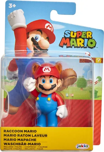 Miniatura 6 de Super Mario Racoon Mario Figura de acción coleccionable de 2.5