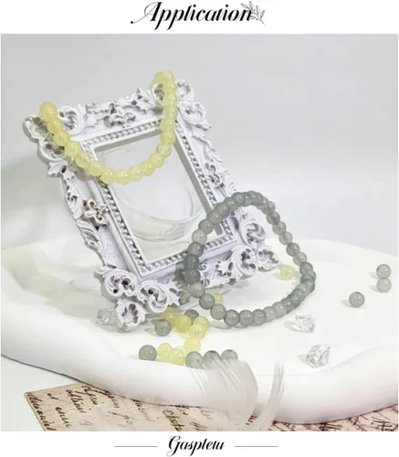 Miniatura 5 de 2600 cuentas de vidrio de 0.236 pulgadas para la fabricación de joyas, kit de fabricación de pulseras de cuentas de cristal de 48 colores, colores 2