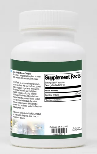 Miniatura 2 de Spirulina (India) Polvo (1 oz, ZIN: 521441)