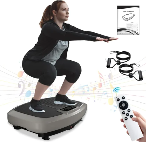 Miniatura 10 de Natini Vibration Plate Exercise Machine - Power Vibrating Plate for Lymphatic Drainage,Whole Boday Workout Machine for Women Weight Loss Home