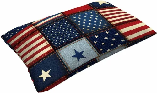 Miniatura 3 de Mugod Funda de cojín con diseño de bandera estadounidense a rayas y estrellas, funda de almohada para cama, sofá, oficina, decoración de 20 x 30