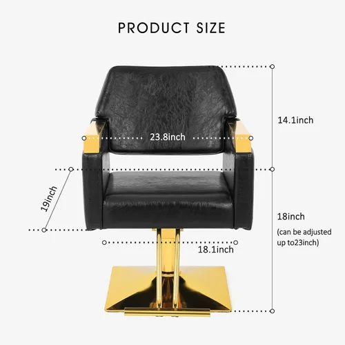 Miniatura 2 de Artist hand Silla de peluquería, silla hidráulica de peluquería, silla de peluquería giratoria de 360 grados, equipo de salón de belleza