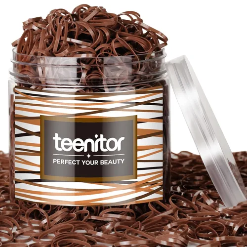 Miniatura 12 de Teenitor 2000 ligas para el pelo de niños pequeños, bandas elásticas de goma para el pelo de bebé, lazos para el pelo multicolor para niñas B
