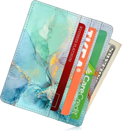 Miniatura 87 de Fintie Billetera delgada y minimalista para bolsillo frontal, con bloqueo RFID, tarjetero y ventana de identificación, para hombre o mujer