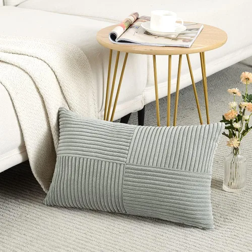 Miniatura 103 de Fancy Homi Juego de 1 funda de cojín cuadrada de color rosa rubor de 14 x 14 pulgadas para sala de estar, dormitorio, sofá cama, sofá, cama, funda