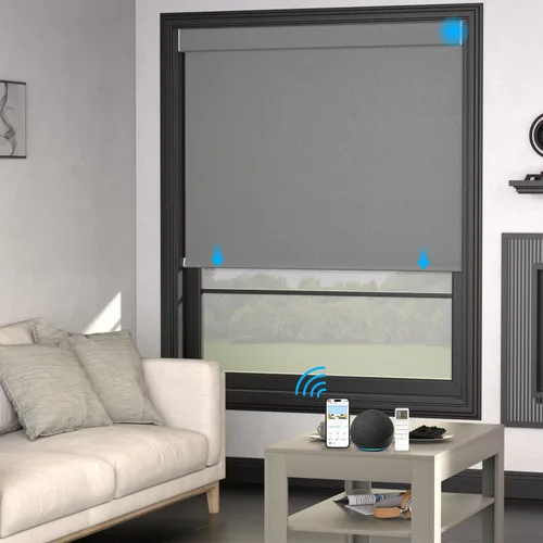Miniatura 28 de MYshade Persianas enrollables personalizadas para ventana, persianas enrollables para ventanas con cable, bloqueo solar, protección de privacidad