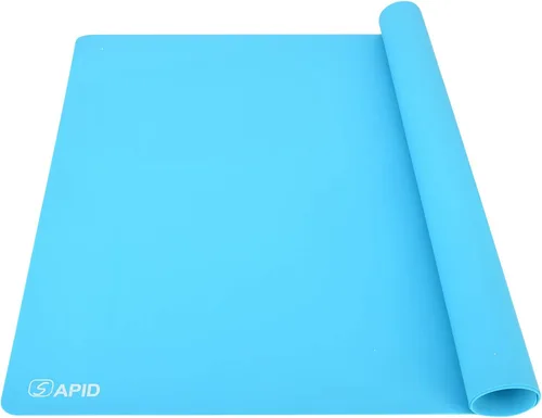 Miniatura 8 de SAPID - Lámina de silicona extragrande para manualidades, alfombrillas gruesas de silicona para fundición de joyas, alfombrilla de silicona Azul