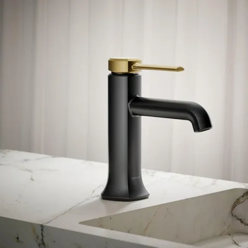 Miniatura 2 de Kohler 27000-4-BN Occasion - Grifo para lavabo de baño con una sola manija, 1.2 gpm, níquel cepillado vibrante Vibrant Brushed Nickel