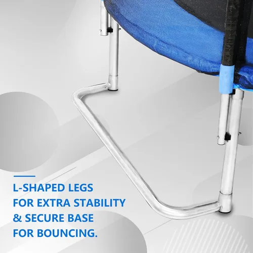 Miniatura 2 de SkyBound Trampolín para exteriores de 6 pies, 12 pies y 14 pies con recinto de red, trampolines recreativos para niños y adultos, patas