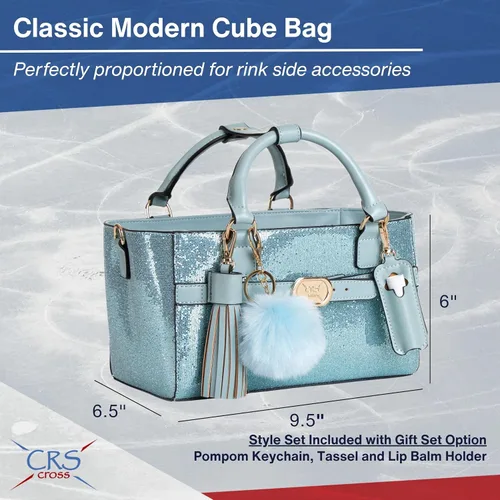 Miniatura 104 de CRS Cross Rink Side Tote. Ice Skating Accessory Bag-Figure Skating, Roller, Inline Skaters, Dance, Cheer.Organizes Guards Water Bottle Phone